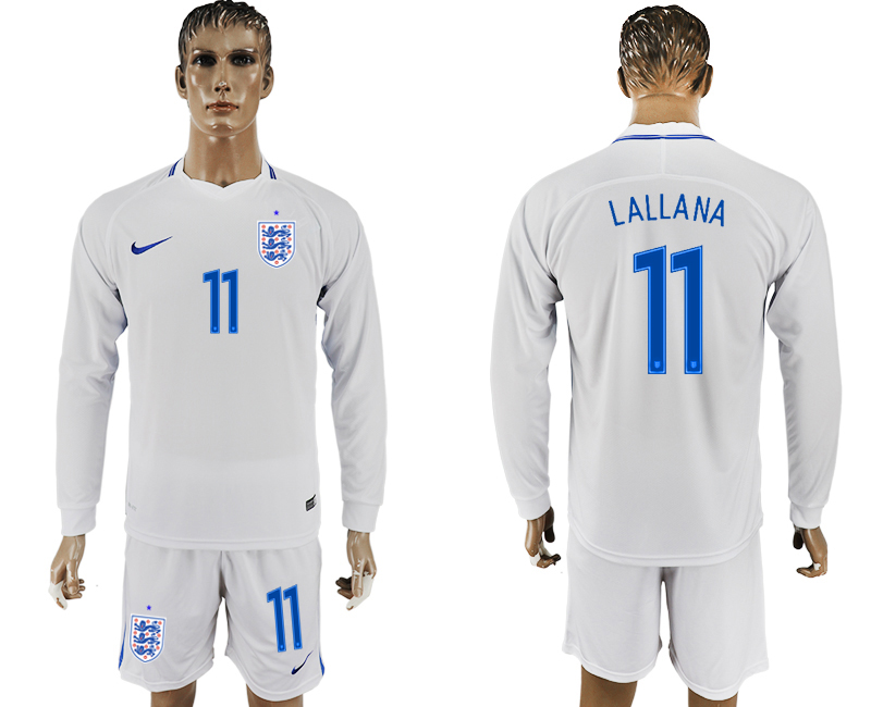 Maillot de foot ENGLAND LONG SLEEVE SUIT #11 LALLANA  2018 FIFA